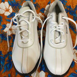 Footjoy GreenJoys Women’s White‎ Golf Shoes Sz 9 1/2 M Rubber Spikes 48744P